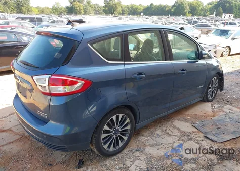 2018 Ford C-Max Hybrid Titanium из США, поврежденный, VIN 1FADP5DU7JL102490